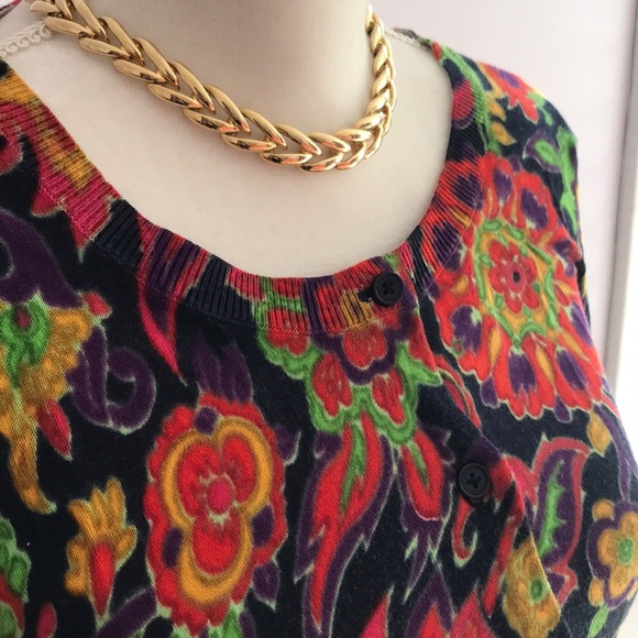 Talbots crewneck cardigan - Picture 2 of 4